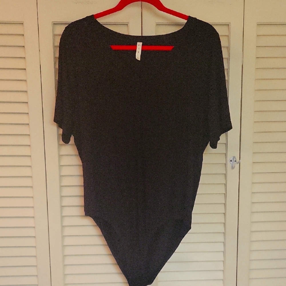 Never Worn V-Neck Black Bodysuit